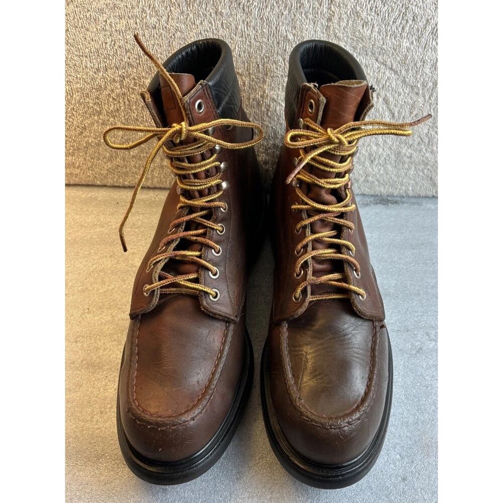 Red Wing 404 SuperSole Rubberneck Leather Soft Moc Toe Boots Size 11.5 AA